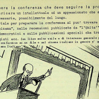 Indicazioni su come gestire proiezioni di film e dibattiti, a cura della Commissione cultura della federazione modenese del PCI, 1953
[ISMO, APCMO]