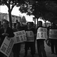 Cartelli contro il raduno dell’Msi a Modena, maggio 1961
[ISMO, AFPCMO]