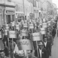 Modena, festa provinciale dell’Unità, anni Quaranta, sfilata inaugurale
[ISMO, AFPCMO]