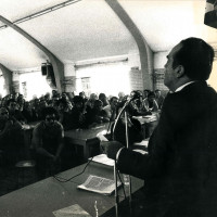 Comizio di Rinaldo Scheda alla Berco, 17 maggio 1979