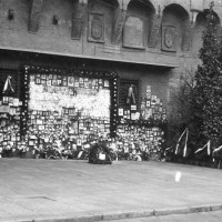 Il sacrario nel 1946 quando viene Conferita la medaglia d'oro a Bologna