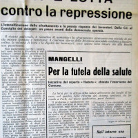 Il Forlivese, 25 ottobre 1970, p.1- articolo sulla vertenza Becchi del 1970, autunno 1970