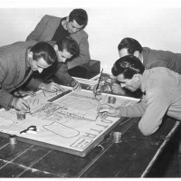 Festa del 1951, la preparazione dei cartelloni
[ISMO, AFPCMO]