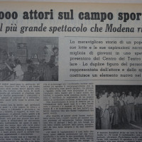 2000 attori per lo spettacolo del 1952
[La Verità, 6 settembre 1952]