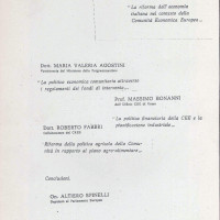 Centro Gramsci, Ferrara, copertina della dispensa sul seminario “La riforma dell’economia italiana nel contesto della Comunità Economica Europea”, tenutosi a Ferrara il 17 settembre 1977