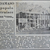 Articolo de “La Verità” sulla ricostruzione della Casa del popolo di San Damaso 
[La verità, 20 settembre 1954]