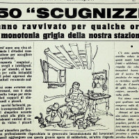 "650 “scugnizzi” hanno ravvivato per qualche ora la monotonia grigia della nostra stazione"
[“La Verità”, 1 febbraio 1947]