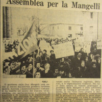 L'Unità Emilia Romagna, 16 gennaio 1972, p. 9 -articolo su una assemblea indetta dall'Amministrazione comunale in Municipio in merito allo stato della vertenza Mangelli, 16 gennaio 1972