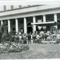 Comizio del partito socialista presso il teatro Valli, in occasione delle elezioni del 18 aprile 1948