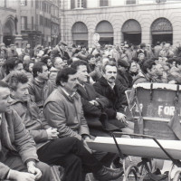 Fondo Fotografico Michele Minisci- Consigli comunale e provinciale congiunti sul tema della crisi industriale della ditta Maraldi, 13 gennaio 1984