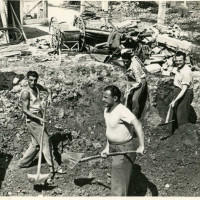 Brisighella. Costruzione nuova Casa del Popolo, 1955