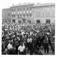 1967. Manifestazione braccianti e comizio Lega cooperative