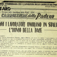 Numero straordinario de «Il Faro» in occasione della morte di Stalin, 9 marzo 1953 
[ISMO, Archivio CGIL]