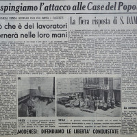 Articolo de “La Verità” sulla fiera risposta del popolo di San Damaso 
[La verità, 25 settembre 1954]