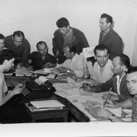 La redazione de «Il Faro», anni Cinquanta 
[ISMO, Archivio CGIL]