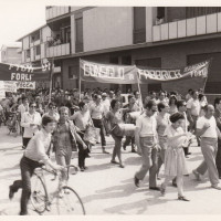 Fondo Fotografico Michele Minisci- corteo dei lavoratori della Mangelli e della Becchi, 26 luglio 1972