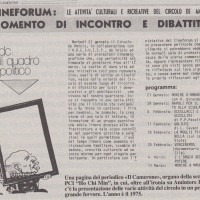 Pierantonio Zavatti, Todo cambia ma nel nostro cammino ci sono valori e affetti che restano. Racconti, cittadinanza attiva, opinioni, parole di un forlivese 1960-2013, p. 30- una pagina de “Il Camerone”, organo della sezione “Ho Chi Minh” del PCI, 1975