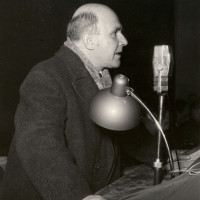 Intervento di Cesare Campioli al V congresso della cooperazione reggiana, presso il teatro Municipale (anni '50)