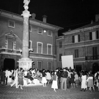 Presidio piazza XX settembre in difesa della legge 194, per una gestione femminile della legge e per i consultori. 1978