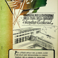 Opuscolo sulla campagna di costruzione della Casa del giovane, 1955
[ISMO, AFPCMO]
