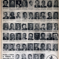 Pagina de "La Nuova scintilla" con i candidati per le elezioni amministrative del 1952 