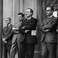 Ernesto Cattani, con l’unità in tasca, fine anni Sessanta.
[ISMO, AFPCMO]