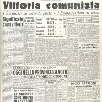 Prima pagina de "La Nuova scintilla", 7 aprile 1946