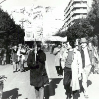 Ferrara, primissimi anni Settanta. Una manifestazione di protesta contro il “piano chimico”