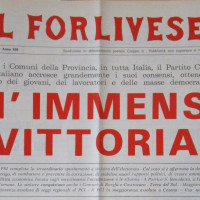 l Forlivese, 17 giugno 1975, p. 1- testata dell'edizione straordinaria del forlivese con i risultati delle elezioni amministrative del 1975, giugno 1975