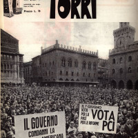Piazza Maggiore campagna elettorale, giugno 1970