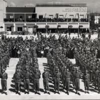 Alfonsine, piazza Gramsci, 10 aprile 1955 (anniversario della liberazione di Alfonsine)