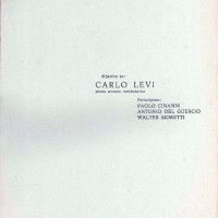Centro Gramsci, Ferrara, copertina della dispensa sul “dibattito su Carlo Levi”, tenutosi a Ferrara il 17 novembre 1977