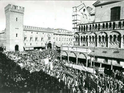 Ferrara, piazza Trento e Trieste e corso Martiri della libertà