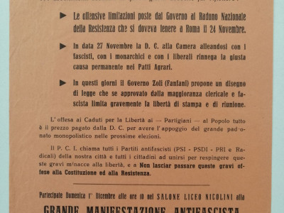 Partito comunista italiano – PCI.  Federazione provinciale di Piacenza