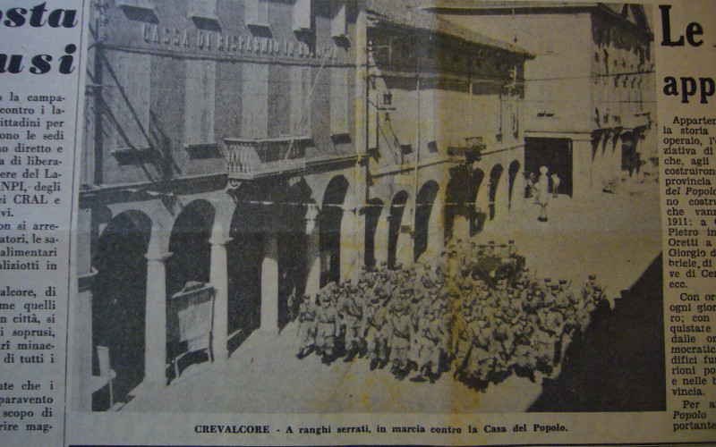 Sfratto della Casa del popolo di Crevalcore, via Matteotti 115