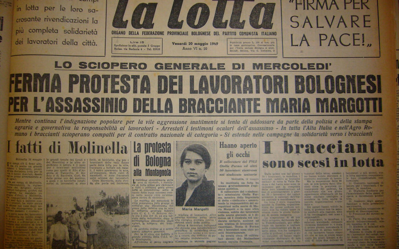 Marmorta di Molinella – Uccisione di Maria Margotti
