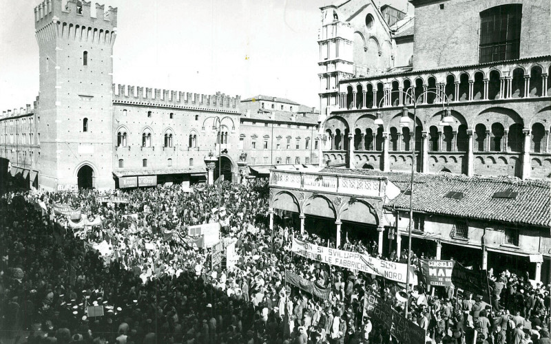 Ferrara, piazza Trento e Trieste e corso Martiri della libertà