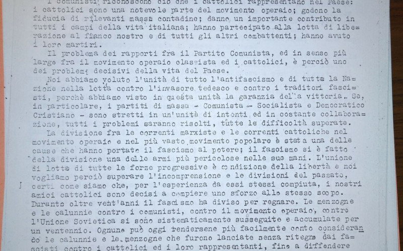 Partito comunista italiano – PCI.  Federazione provinciale di Bologna: pubblicazioni periodiche e dattiloscritti