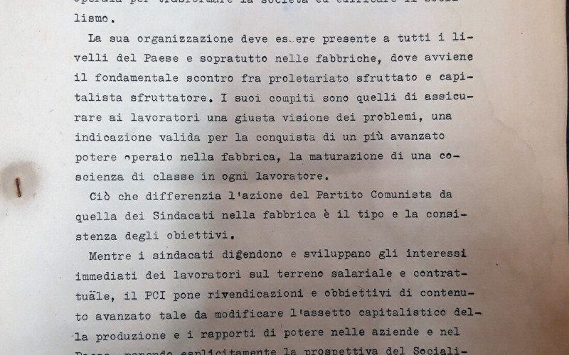 Partito comunista italiano – PCI.  Sezione di Forlimpopoli
