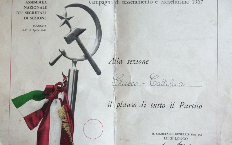 Partito comunista italiano – PCI.  Sezione di Cattolica